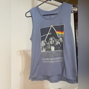 Pink‎ Floyd Dark Side Of The Moon Blue Tank Top